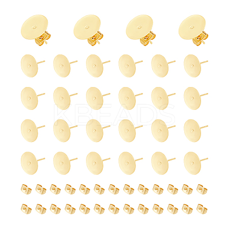 50Pcs 304 Stainless Steel Stud Earring Findings STAS-UN0059-21A-1