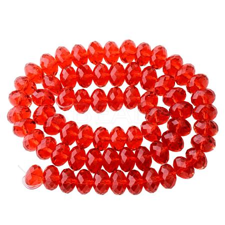 Faceted Rondelle Imitation Austrian Crystal Bead Strands G-PH0003-02-1