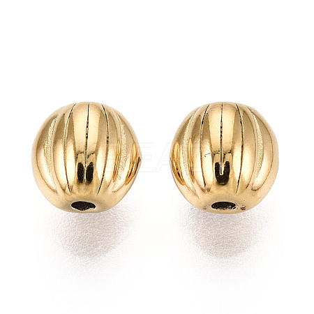 Textured 304 Stainless Steel Spacer Beads STAS-T072-04G-1