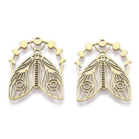 Ion Plating(IP) 304 Stainless Steel Pendants STAS-T063-212G-1