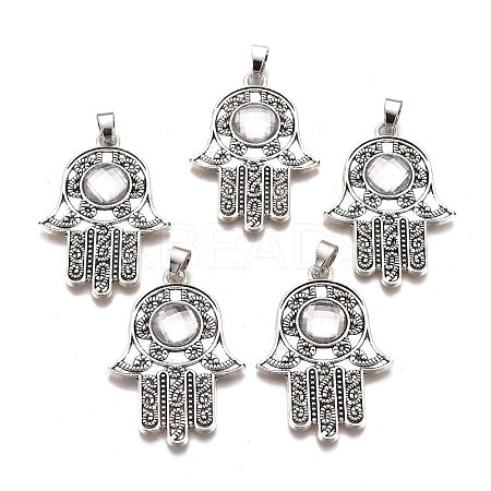 Tibetan Style Alloy Pendants PALLOY-M191-01AS-RS-1