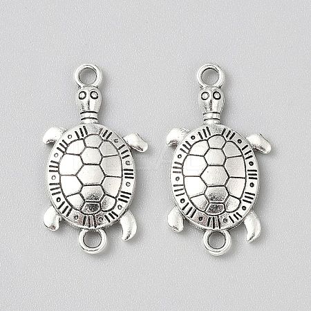 Tibetan Style Zinc Alloy Connector Charms FIND-WH0126-564B-1