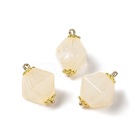 Two Tone Acrylic Pendants MACR-C033-07G-1