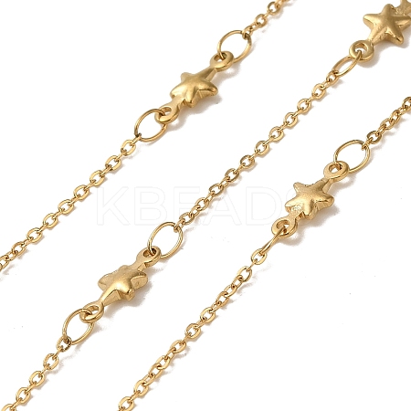 Ion Plating(IP) 304 Stainless Steel Star Link Chains CHS-Q006-07G-1