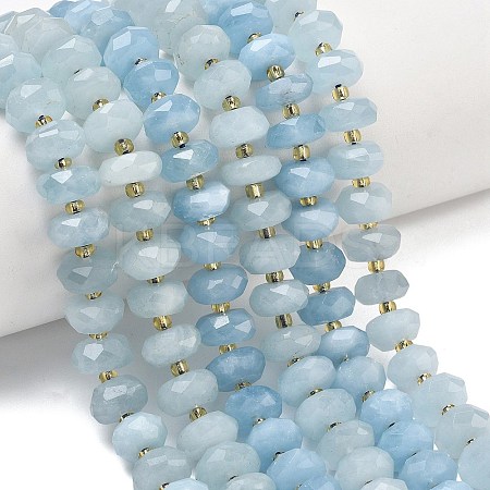 Natural Aquamarine Beads Strands G-L642-J03-03-1