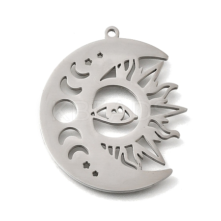 304 Stainless Steel Pendants STAS-S178-06P-1