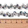 Transparent Electroplate Glass Beads Strands EGLA-F152A-FR06-2