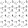 304 Stainless Steel Stud Earring Findings EJEW-SP0001-17L-1