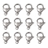Tarnish Resistant Polished 304 Stainless Steel Lobster Claw Clasps X-STAS-R072-08A-1