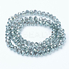 Electroplate Transparent Glass Beads Strands EGLA-A034-T2mm-Y03-2