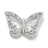 Rack Plating Brass Micro Pave Cubic Zirconia Pendants KK-Z071-79P-03-1