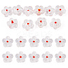 10Pcs Transparent Handmade Bumpy Lampwork Beads LAMP-TADJ0001-48F-1