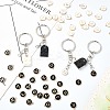DIY Alphabet Alloy Enamel  & Building Blocks Resin Pendant Keychain Making Kits DIY-CJ0002-80-6