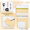 PE Grain Contact Paper DIY-WH20013-15A-5