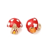 Rack Plating Alloy Enamel European Beads PALLOY-S189-48G-1