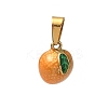 304 Stainless Steel Enamel Fruit Vegetable Charms STAS-F336-02L-G-1