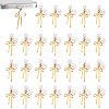26Pcs 26 Styles Flat Round with Letter & Bowknot Zinc Alloy Enamel Mobile Dustproof Plugs HJEW-GA00054-1