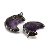 Natural Amethyst Pendants G-H359-05AS-05-3