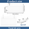 Rectangle PVC Price Tag Sign Label Holder LS-KY-WH0046-61-2