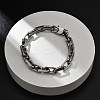 304 Stainless Steel Cable Chains Bracelets for Men BJEW-U017-01P-2