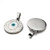 304 Stainless Steel Pendants STAS-C078-01P-3