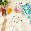 50Pcs 10 Style Garden Theme Iron Head Pins DIY-AB00027-4
