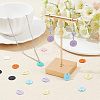 48Pcs 8 Colors Spray Painted Alloy Charms FIND-FH0002-71-2