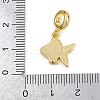 Brass Enamel European Dangle Charms KK-N271-23G-3
