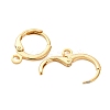Brass Huggie Hoop Earring Findings KK-L179-04G-A-01-2