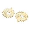 Brass Pendants KK-B134-22G-2