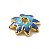 Multi-Petal Alloy Enamel Bead Caps FIND-G029-02G-04-4