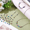 60Pcs 6 Style Rack Plating Rainbow Color Alloy Beads FIND-BC0002-74-6
