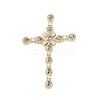 Real 18K Gold Plated Brass Micro Pave Cubic Zirconia Pendants KK-A209-03B-G-1