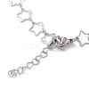 Non-Tarnish 304 Stainless Steel Star Link Chain Anklets for Men Women STAS-B039-14P-3
