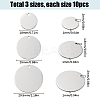 30Pcs 3 Styles 201 Stainless Steel Mirror Polished Finish Stamping Blank Tag Pendants STAS-SC0008-95-2