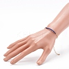 August Birthstone Natural Lapis Lazuli Beaded Bracelets BJEW-JB06092-08-4