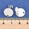 304 Stainless Steel Stud Earring Findings STAS-O119-15C-S-3
