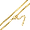 Rack Plating Brass Rope Chain Necklaces for Women NJEW-C059-26G-2