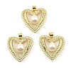 Rack Plating Real 18K Gold Plated Brass Pendants KK-B077-11G-1