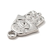Tarnish Resistant 304 Stainless Steel Pendants Rhinestone Settings LS-STAS-E176-14P-4