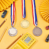 3Pcs 3 Colors Zinc Alloy Blank Medal AJEW-FG0002-59-4