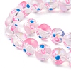 Transparent Glass Beads Strands LAMP-F029-01A-3