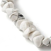 Synthetic White Howlite Chip Bead Stretch Bracelets for Children BJEW-JB06388-07-4