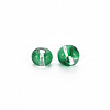 6/0 Transparent Two Tone Glass Seed Beads SEED-T006-01C-C09-4