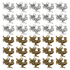 40Pcs 2 Colors Tibetan Style Alloy Pendants FIND-LP0002-32-1