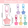 18Pcs 6 Colors Resin Star Pendant Decoraitons FIND-BBC0004-92-2