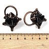 Natural Obsidian Merkaba Star Pendants G-C144-02R-05-3