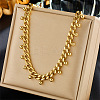 304 Stainless Steel Round Ball Tassel Cuban Link Chain Necklaces FS-WG6FA94-01-1