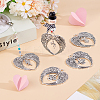 5Pcs 5 Styles Alloy Pendants PALLOY-GO00049-4