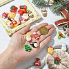 28Pcs 14 Styles DIY Christmas Theme Opaque Christmas Resin Cabochons FIND-YW0005-74-4